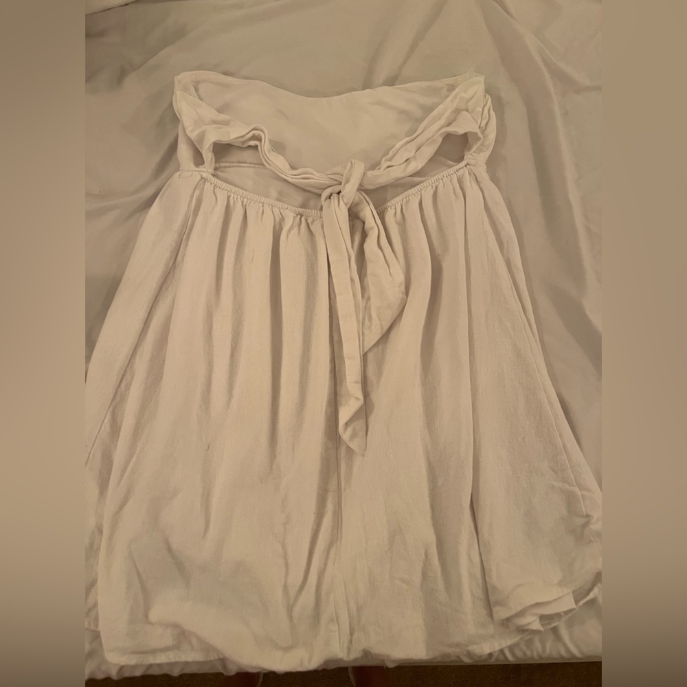 White flowy off the shoulder sundress